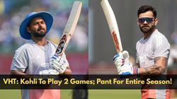 Virat Kohli To Play 2 Vijay Hazare Trophy Games Rishabh Pant Likely To Play All Games Sources