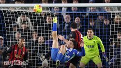 Brighton Bournemouth Kostoulas Overhead Kick Point 