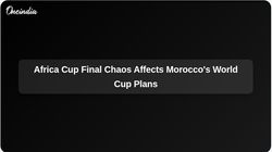 Chaos Of Africa Cup Final Affects Morocco 2030 World Cup Prospects 