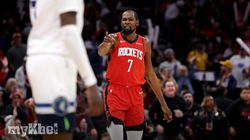 Durant Three Point Struggles Drive Rockets Win Timberwolves 