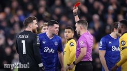 Moyes Fumes Over Red Cards Keane Grealish Everton Wolves 