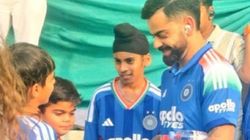 Ind Vs Nz Virat Kohli Meets Childhood Lookalike In Vadodara Cant Stop Smiling As Arshdeep Makes R