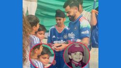 Mini Kohli Steals The Show As Virat Kohli Meets Kids In Vadodara Ahead Of Ind Nz Series