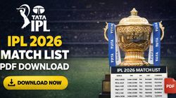 Ipl 2026 Match List Pdf Download Check Complete Fixtures From March 28 To April 
