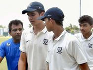 ಹುಬ್ಬಳ್ಳಿ: ಎರಡೆರಡು ಸೊನ್ನೆ ಸುತ್ತಿದ ಕ್ರಿಕೆಟ್ ದೇವರ ಮಗ!