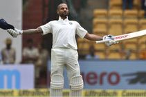 ಭಾರತ-ಅಫ್ಘಾನಿಸ್ತಾನ ಟೆಸ್ಟ್: ಶತಕದೊಂದಿಗೆ ಮಿಂಚಿದ ಧವನ್, ವಿಜಯ್