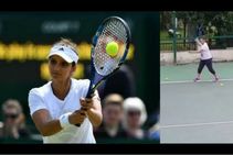 ಮತ್ತೆ ಟೆನಿಸ್ ಕೋರ್ಟ್ ಗೆ ಇಳಿದ ಏಳು ತಿಂಗಳ ಗರ್ಭಿಣಿ ಸಾನಿಯಾ!