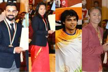 ಕೊಹ್ಲಿ-ಮೀರಾಬಾಯಿಗೆ 'ಖೇಲ್ ರತ್ನ', ನೀರಜ್-ಹಿಮಾಗೆ 'ಅರ್ಜುನ' ಗೌರವ