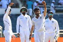 ಭಾರತ vs ವಿಂಡೀಸ್, 2ನೇ ಟೆಸ್ಟ್: ಹ್ಯಾಟ್ರಿಕ್ ವಿಕೆಟ್ ಮುರಿದ ಬೂಮ್ರಾ