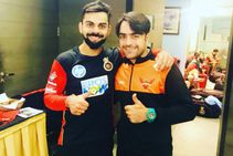 ಐಪಿಎಲ್ 2020: ವಿರಾಟ್ ಕೊಹ್ಲಿಗೆ ಬೌಲಿಂಗ್ : ರಶೀದ್ ಖಾನ್ 'ಹೆಮ್ಮೆ'ಯ ಹೇಳಿಕೆ