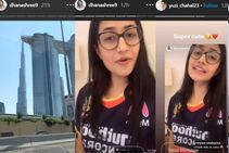 ಯುಜವೇಂದ್ರ ಚಹಾಲ್ ಭಾವೀ ಪತ್ನಿ ಧನಶ್ರೀ ದುಬೈನಲ್ಲಿ ಕ್ವಾರಂಟೈನ್: ವೀಡಿಯೋ ಹಂಚಿಕೊಂಡ ಚಹಾಲ್