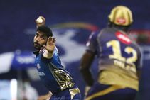 ಭಾರೀ ಬೌನ್ಸರ್‌ನಿಂದ ರಸೆಲ್ ವಿಕೆಟ್ ಮುರಿದ ಬೂಮ್ರಾ: ವಿಡಿಯೋ