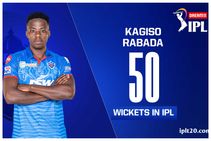 ಐಪಿಎಲ್‌ನಲ್ಲಿ ವೇಗವಾಗಿ 50 ವಿಕೆಟ್ ಪಡೆದ ಕಗಿಸೊ ರಬಾಡ