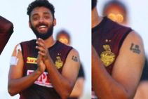 KKR ಸ್ಪಿನ್ನರ್ ವರುಣ್ ಚಕ್ರವರ್ತಿ, ಸೂಪರ್ ಸ್ಟಾರ್ ವಿಜಯ್ ಅಭಿಮಾನಿ: ಟ್ಯಾಟೂ ಬಿಚ್ಚಿಟ್ಟ ಸತ್ಯ