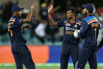 ಭಾರತ vs ಆಸ್ಟ್ರೇಲಿಯಾ: ಮೊದಲ ಸರಣಿ ಗೆಲುವಿನ ಹರ್ಷ ವ್ಯಕ್ತಪಡಿಸಿದ ವೇಗಿ ಟಿ ನಟರಾಜನ್