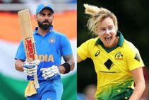 ವಿರಾಟ್ ಕೊಹ್ಲಿ, ಎಲ್ಲಿಸ್ ಪೆರ್ರಿಗೆ ವಿಶೇಷ ವಿನ್ಯಾಸದ ಬ್ಯಾಟ್ ಕೊಡುಗೆ