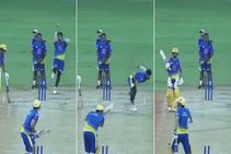 ಐಪಿಎಲ್: ಅಭ್ಯಾಸದ ವೇಳೆ ಯುವ ಬೌಲರ್ ಎಸೆತಕ್ಕೆ ಧೋನಿ ಕ್ಲೀನ್ ಬೌಲ್ಡ್!