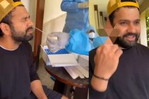 COVID ಟೆಸ್ಟ್‌ ವೇಳೆ ರಿಷಭ್ ತರಲೆ ಪ್ರಶ್ನೆಗೆ ರೋಹಿತ್ ಪ್ರತಿಕ್ರಿಯೆ ಫುಲ್ ವೈರಲ್: ವಿಡಿಯೋ