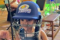 ಎಂಐಗೆ ಚಿಯರ್ ಮಾಡಿದ ರೋಹಿತ್ ಪುಟಾಣಿ ಪುತ್ರಿ ಸಮೈರಾ: ವಿಡಿಯೋ