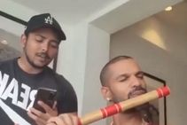 ಹಾಡು ಹಾಡಿದ ಪೃಥ್ವಿ ಶಾ, ಕೊಳಲು ಊದಿದ ಶಿಖರ್ ಧವನ್: ವಿಡಿಯೋ