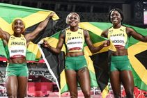 ಟೋಕಿಯೋ ಒಲಿಂಪಿಕ್ಸ್: ಮಹಿಳಾ 100 ಮೀ.ನಲ್ಲಿ ಎಲೈನ್ ಥಾಂಪ್ಸನ್ ಚಾಂಪಿಯನ್, ಮೂರೂ ಪದಕಗಳು ಜಮೈಕಾ ಪಾಲು!