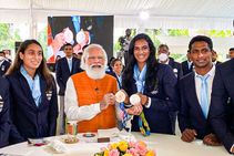 ಕೊಟ್ಟ ಮಾತಿನಂತೆ ಪಿವಿ ಸಿಂಧು ಜೊತೆ ಐಸ್‌ಕ್ರೀಮ್‌ ಸವಿದ ನರೇಂದ್ರ ಮೋದಿ