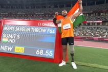 Tokyo Paralympics: ಜಾವೆಲಿನ್ ಥ್ರೋನಲ್ಲಿ ಚಿನ್ನದೊಂದಿಗೆ ವಿಶ್ವದಾಖಲೆ ಬರೆದ ಸುಮಿತ್ ಅಂತಿಲ್