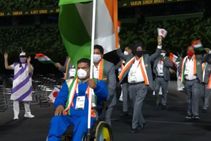 Tokyo Paralympics: ಆರಂಭೋತ್ಸವದಲ್ಲಿ ದೇಶಿ ತಂಡ ಮುನ್ನಡೆಸಿದ ಟೆಕ್ ಚಂದ್