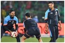 ಇಶನ್ ಕಿಶನ್ ಬೊಂಬಾಟ್ ಫೀಲ್ಡಿಂಗ್: ದಿಲೀಪ್ ಬೆನ್ನು ತಟ್ಟಿದ ರಾಹುಲ್ ದ್ರಾವಿಡ್