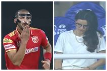 IPL 2022: ಹಾರ್ದಿಕ್ ಪಾಂಡ್ಯ ವಿಕೆಟ್ ಪಡೆದು, ಫ್ಲೈಯಿಂಗ್ ಕಿಸ್ ಕೊಟ್ಟ ರಿಷಿ ಧವನ್