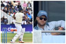 ಶ್ರೇಯಸ್ ಅಯ್ಯರ್ ಔಟ್‌ ಮಾಡಲು ಇಂಗ್ಲೆಂಡ್ ಕೋಚ್ ಬ್ರೆಂಡನ್ ಮೆಕಲಮ್ ಸಿಗ್ನಲ್