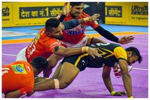 PKL 2022: ತೆಲುಗು ಟೈಟನ್ಸ್‌ಗೆ ಮಣ್ಣು ಮುಕ್ಕಿಸಿದ ಗುಜರಾತ್ ಜೈಂಟ್ಸ್‌