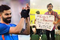'ವಿರಾಟ್ ಕೊಹ್ಲಿ, ನಿವೃತ್ತಿಗೂ ಮುನ್ನ ಪಾಕಿಸ್ತಾನದಲ್ಲಿ ಒಮ್ಮೆ ಆಡಿ'; ಪಾಕ್ ಅಭಿಮಾನಿಯ ಪೋಸ್ಟರ್ ವೈರಲ್