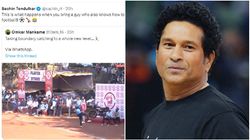 ಫುಟ್ಬಾಲ್ ಆಟಗಾರ ಕ್ರಿಕೆಟ್ ಆಡಿದರೆ....! ಬೆಳಗಾವಿ ಹುಡುಗ ಕ್ಯಾಚ್‌ ಹಿಡಿದ ಶೈಲಿಗೆ ಸಚಿನ್ ಪ್ರತಿಕ್ರಿಯೆ