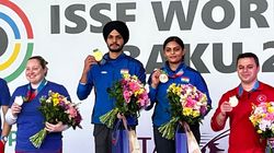 ISSF ಶೂಟಿಂಗ್ ವಿಶ್ವಕಪ್: ಭಾರತಕ್ಕೆ ಚಿನ್ನದ ಪದಕ ಗೆದ್ದುಕೊಟ್ಟ ಕನ್ನಡತಿ ದಿವ್ಯಾ- ಸರಬ್‌ಜೋತ್ ಸಿಂಗ್ ಜೋಡಿ