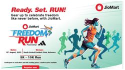 ಆಗಸ್ಟ್ 13ರಂದು ಬೆಂಗಳೂರಿನಲ್ಲಿ ನಡೆಯಲಿದೆ ಜಿಯೋ ಮಾರ್ಟ್ ಫ್ರೀಡಂ ರನ್