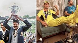 ತಲೆ ಮೇಲೆ ಎತ್ತಿಹಿಡಿಯಬೇಕಾದ ವಿಶ್ವಕಪ್ ಟ್ರೋಫಿ ಕಾಲಡಿ ಇಟ್ಟುಕೊಂಡ ಮಿಚೆಲ್ ಮಾರ್ಷ್; ವಿವಾದಕ್ಕೆ ಗುರಿಯಾದ ಕ್ರಿಕೆಟಿಗ