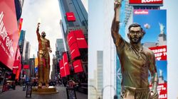 ನ್ಯೂಯಾರ್ಕ್‌ನ ಟೈಮ್ಸ್ ಸ್ಕ್ವೇರ್‌ನಲ್ಲಿ ವಿರಾಟ್ ಕೊಹ್ಲಿ ಜೀವಮಾನದ ಪ್ರತಿಮೆ ಅನಾವರಣ