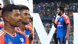 ವಾಂಖೆಡೆಯಲ್ಲಿ ರೋಹಿತ್ ಶರ್ಮಾ ಭಾಷಣ ಕೇಳಿ ಭಾವುಕರಾದ ಹಾರ್ದಿಕ್ ಪಾಂಡ್ಯ