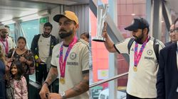 ಟಿ20 ವಿಶ್ವಕಪ್ ಚಾಂಪಿಯನ್ ಆಗಮನ; ರೋಹಿತ್-ವಿರಾಟ್‌ಗೆ ಭರ್ಜರಿ ಸ್ವಾಗತ ಕೋರಿದ ಫ್ಯಾನ್ಸ್; ಕೈ ಬೀಸಿದ ಕಿಂಗ್