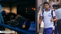 ಟಿ20 ವಿಶ್ವಕಪ್‌ ಗೆದ್ದ ತಂಡದ ಆಲ್‌ರೌಂಡರ್‌ ಶಿವಂ ದುಬೆ ರೈಲಿನಲ್ಲಿ ಪ್ರಯಾಣ