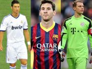 ലോക ഫുട്‌ബോളര്‍; മെസ്സിയും റൊണാള്‍ഡോയും ന്യൂയറും ഒപ്പത്തിനൊപ്പം