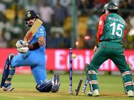 ഇന്ത്യ - ബംഗ്ലാദേശ് സെമിഫൈനൽ ഇന്ന്.. റിസർവ് ദിനം ഇല്ല, ഇന്നത്തെ കളി മഴ മുടക്കിയാൽ എന്ത് സംഭവിക്കും??