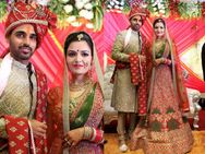 സഹീർ ഖാന് പിന്നാലെ ഭുവനേശ്വർ കുമാറും വിവാഹിതനായി.. വധു നുപുർ നാഗർ.. ചിത്രങ്ങൾ കാണാം!!