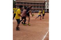 ഗോൾഡൻ ഗോൾസ്: ഫിഫ ലോകകപ്പിന്റെ ആവേശത്തിൽ വിദ്യാർത്ഥികൾ ഫുട്ബോൾ മാച്ച് നടത്തി