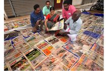 വേള്‍ഡ്കപ്പ് ഫുട്‌ബോളിന്റെ ലോക ഭാഷ പത്രങ്ങളുടെ പ്രദര്‍ശനം നടത്തി