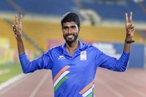 ഏഷ്യന്‍ ഗെയിംസ്; മിന്നല്‍ കുതിപ്പുമായി ഇന്ത്യയുടെ മലയാളിതാരം ജിന്‍സണ് സ്വര്‍ണം