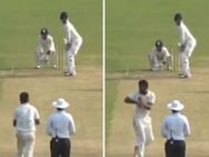 ഇതെന്ത് ബൗളിങ്? വട്ടം കറങ്ങി അംപയറെ 'വട്ടംകറക്കി' ബൗളര്‍... വീഡിയോ വൈറല്‍