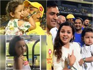 അടിച്ചു പറത്ത് പപ്പാ..; ഗ്യാലറിയില്‍ ധോണിക്ക് ആര്‍പ്പുവിളിയുമായി മകള്‍ സിവ