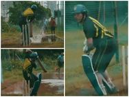 സച്ചിന്‍ പഴയ സച്ചിന്‍ തന്നെ... ഗ്രൗണ്ടിലല്ല, വെള്ളത്തിലും ബാറ്റ് ചെയ്യും!! വീഡിയോ വൈറല്‍